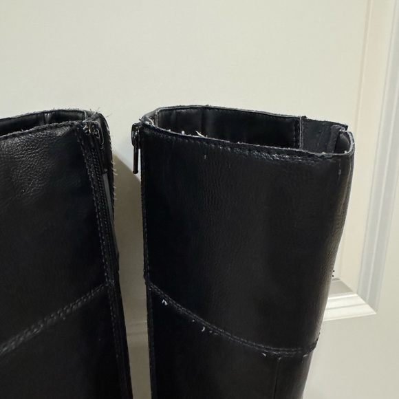 USED BOC Born Concept Lara Black Knee High Leather Black Boots C50409 Size 9 - Picture 5 of 16